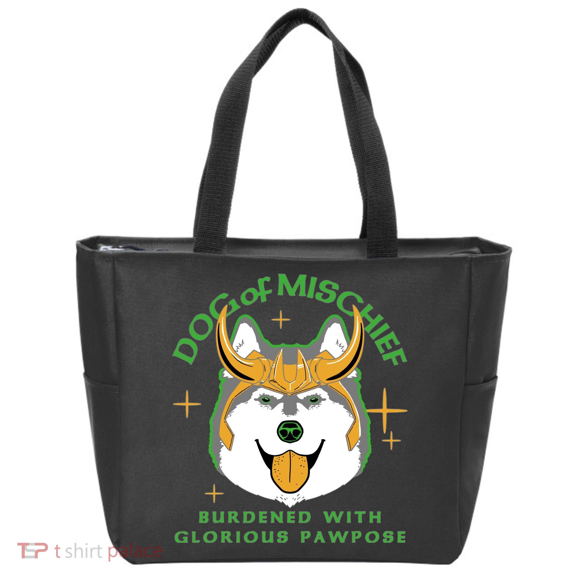 Dog Of Mischief Tote Bag