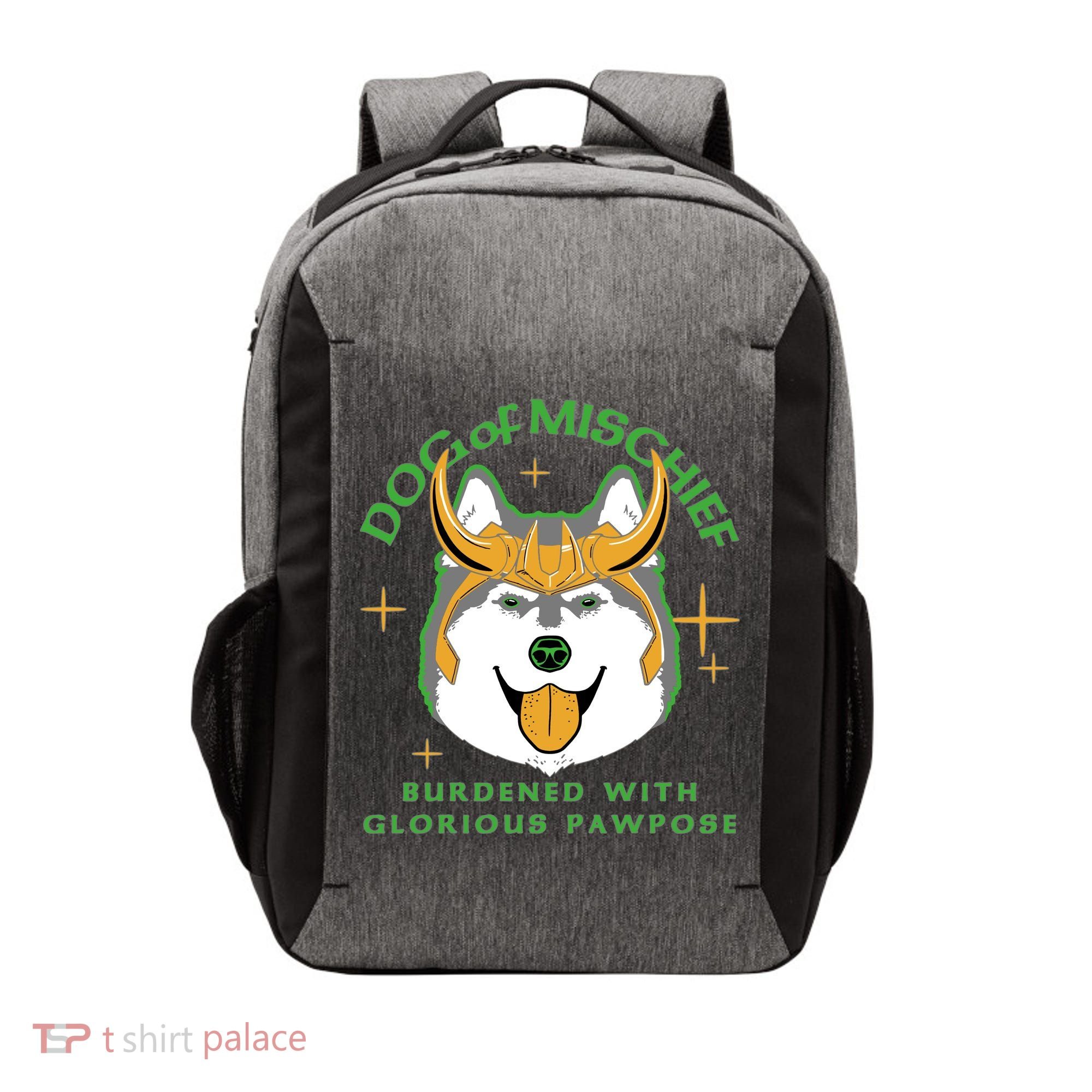 Dog Of Mischief Vector Backpack