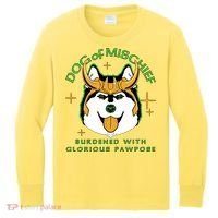 Dog Of Mischief Kids Long Sleeve Shirt thumb 0