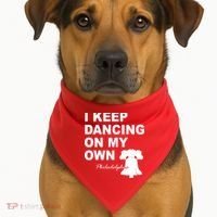 Dancing On My Own Philadelphia Baseball USA-Made Doggie Bandana thumb 1