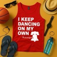 Dancing On My Own Philadelphia Baseball Tank Top thumb 4