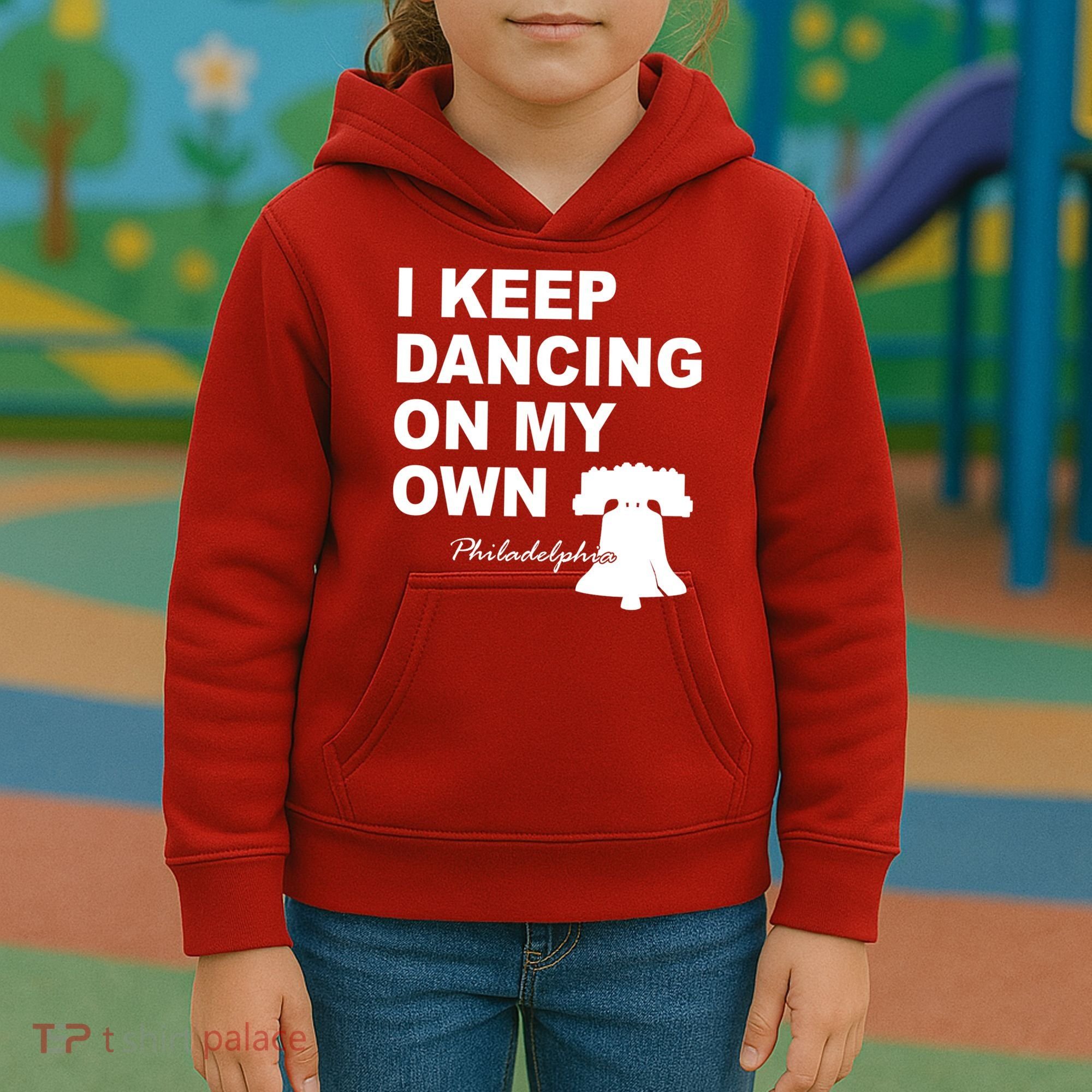 Dancing On My Own Philadelphia Baseball Kids Hoodie