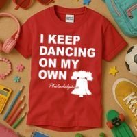 Dancing On My Own Philadelphia Baseball Kids T-Shirt thumb 3