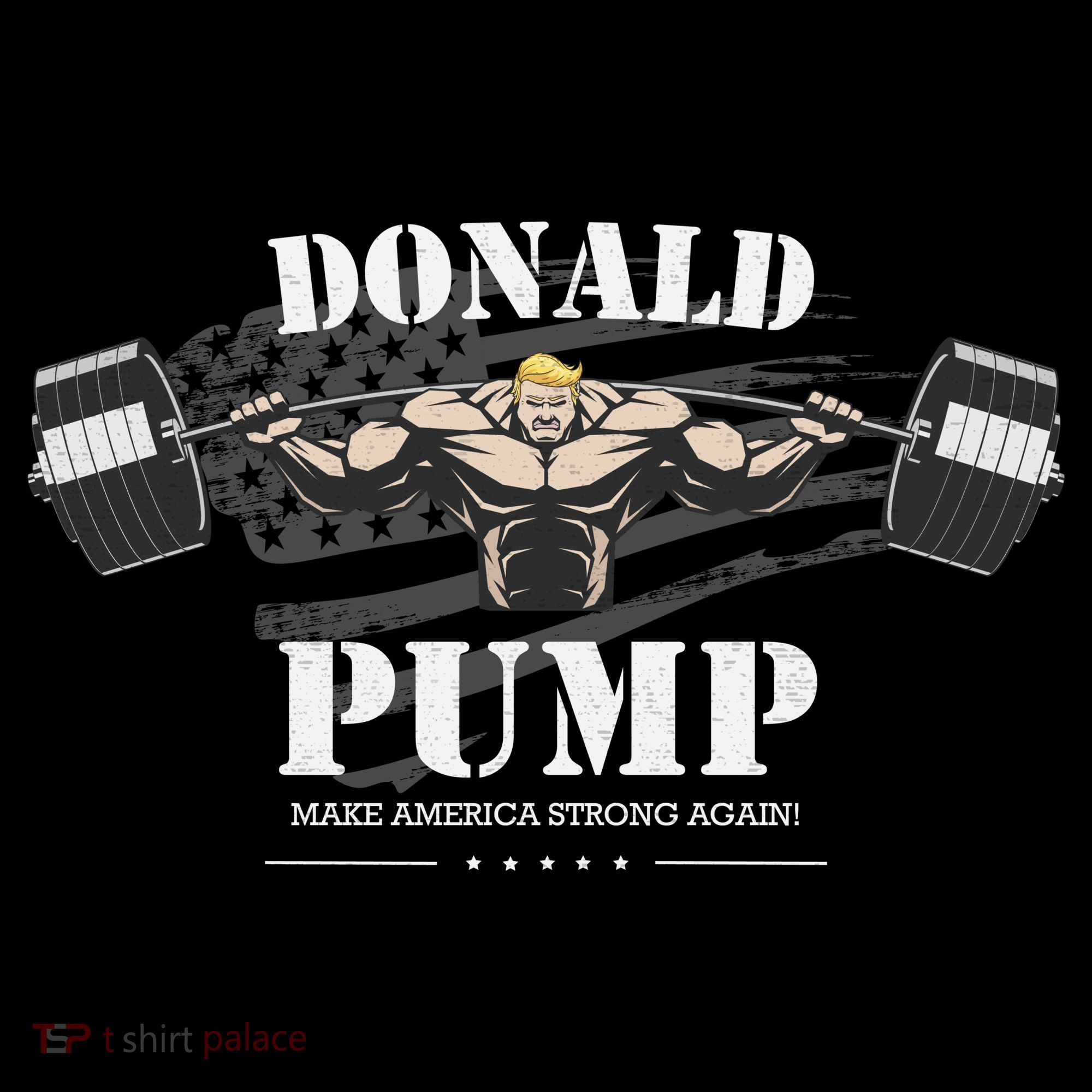  Donald Pump Make America Strong Again Ornament