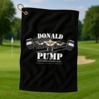  Donald Pump Make America Strong Again Golf Towel thumb 1