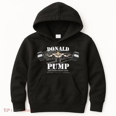  Donald Pump Make America Strong Again Kids Hoodie