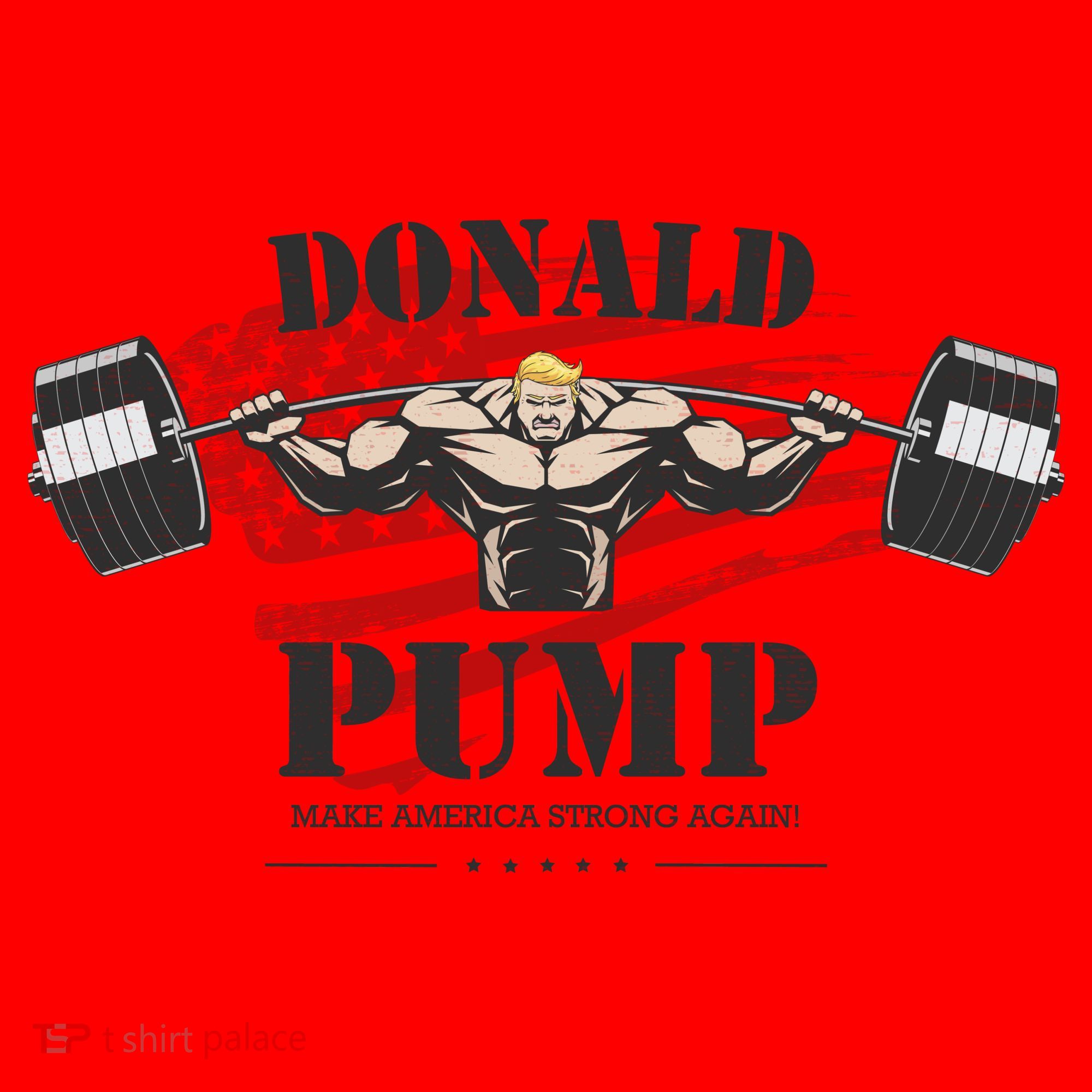  Donald Pump Make America Strong Again Santa Hat