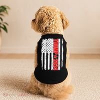Donald Trump 2024 Distressed US Flag Doggie Tank thumb 2