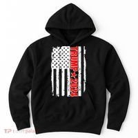 Donald Trump 2024 Distressed US Flag Hoodie thumb 0