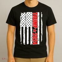 Donald Trump 2024 Distressed US Flag T-Shirt thumb 3