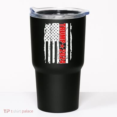 Donald Trump 2024 Distressed US Flag Tumbler