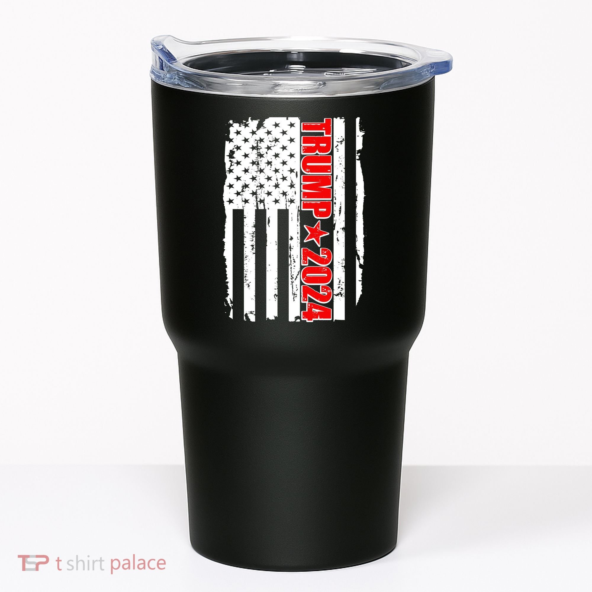 Donald Trump 2024 Distressed US Flag Tumbler