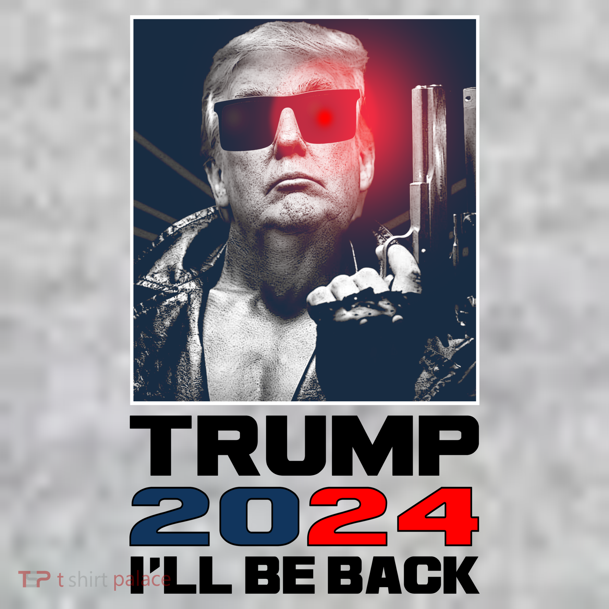 Donald Trump 2024 I'll Be Back The Baniff Cuffed Pom Beanie