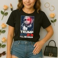 Donald Trump 2024 I'll Be Back Comfort Colors Boxy T-Shirt thumb 2
