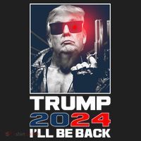 Donald Trump 2024 I'll Be Back Women's Sweatshirt thumb 2