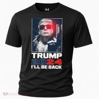 Donald Trump 2024 I'll Be Back Cooling Performance Crew T-Shirt thumb 0