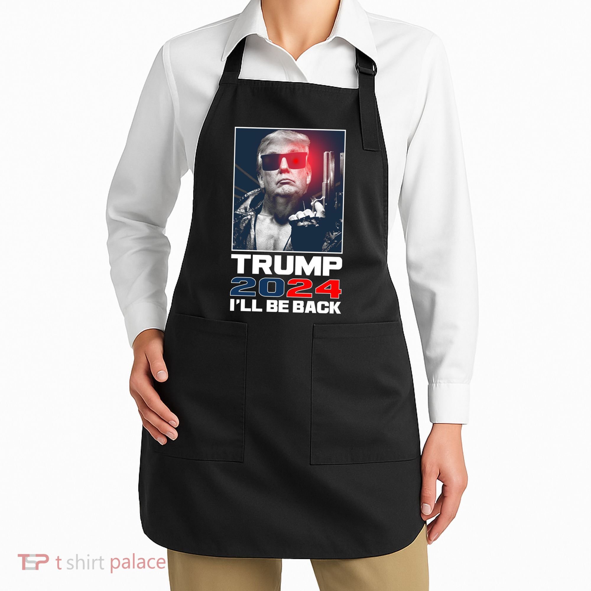Donald Trump 2024 I'll Be Back Apron