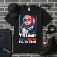 Donald Trump 2024 I'll Be Back Tall T-Shirt thumb 3