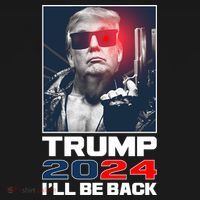 Donald Trump 2024 I'll Be Back 16 in Basic Backpack thumb 2