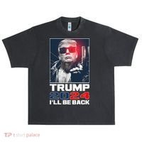 Donald Trump 2024 I'll Be Back Urban Oversized Heavyweight T-Shirt thumb 0