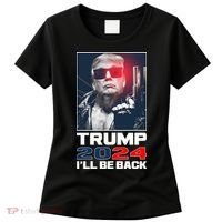Donald Trump 2024 I'll Be Back Women's T-Shirt thumb 0