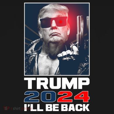Donald Trump 2024 I'll Be Back Women's Tri-Blend 3/4-Sleeve Raglan Shirt