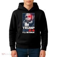 Donald Trump 2024 I'll Be Back Kids Hoodie thumb 4