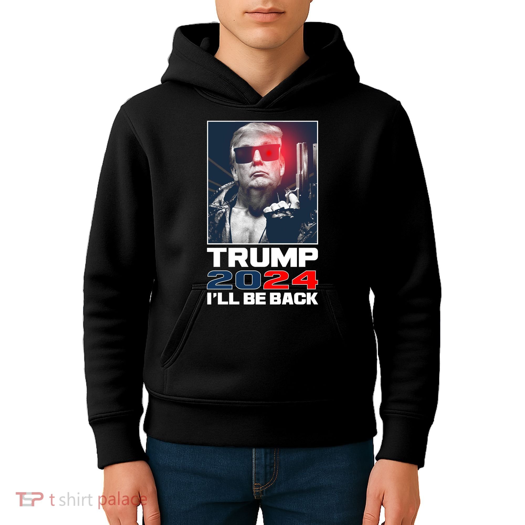 Donald Trump 2024 I'll Be Back Kids Hoodie