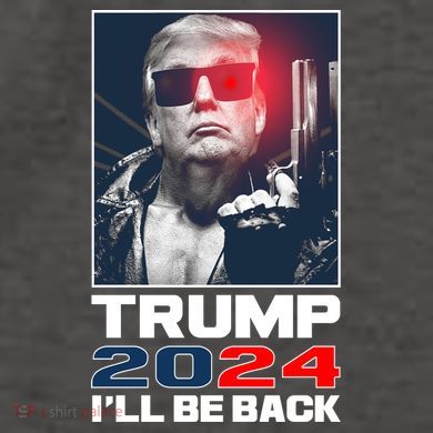 Donald Trump 2024 I'll Be Back Vector Backpack