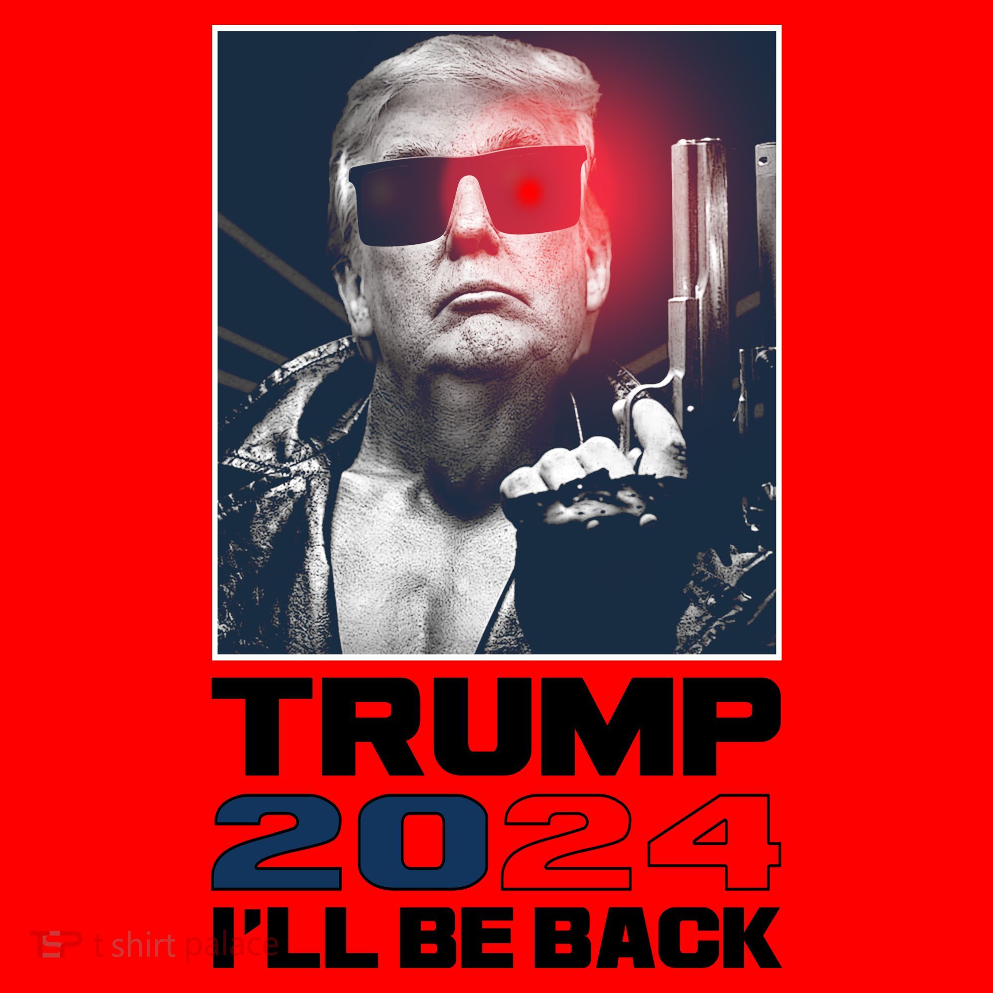 Donald Trump 2024 I'll Be Back Santa Hat