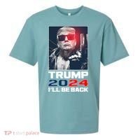 Donald Trump 2024 I'll Be Back Sueded Cloud Jersey T-Shirt thumb 0