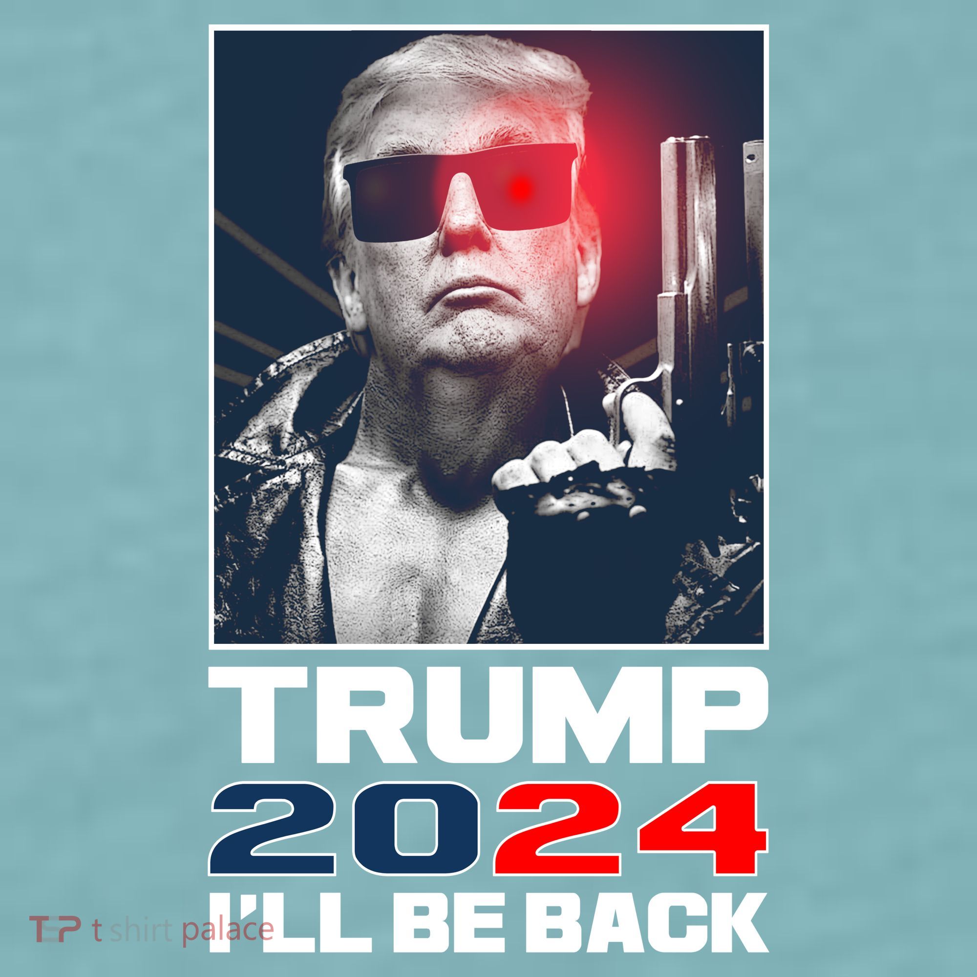 Donald Trump 2024 I'll Be Back Sueded Cloud Jersey T-Shirt