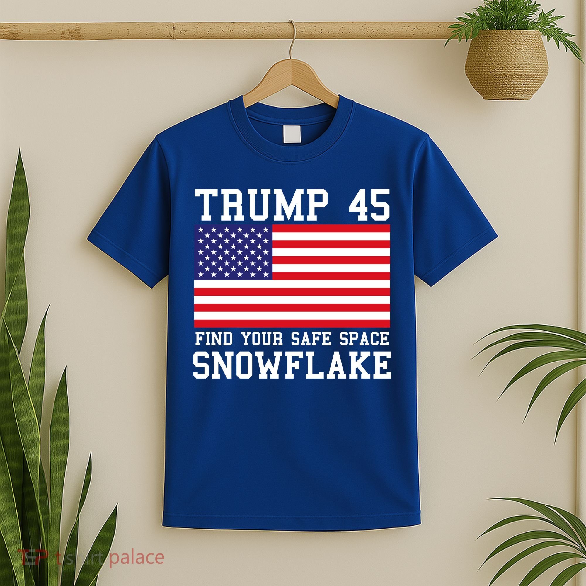 Donald Trump 45 Find Your Safe Space Snowflake USA T-Shirt