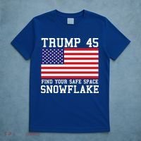 Donald Trump 45 Find Your Safe Space Snowflake USA T-Shirt thumb 5