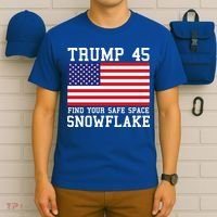 Donald Trump 45 Find Your Safe Space Snowflake USA T-Shirt thumb 6
