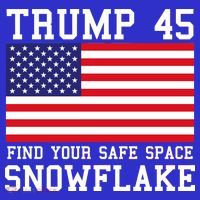 Donald Trump 45 Find Your Safe Space Snowflake USA Women's Tank Top thumb 5