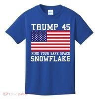 Donald Trump 45 Find Your Safe Space Snowflake USA Kids T-Shirt thumb 0