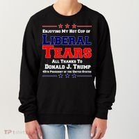 Donald Trump 45TH PRESIDENT POTUS Liberal Tears Women's Sweatshirt thumb 0