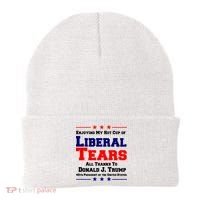 Donald Trump 45TH PRESIDENT POTUS Liberal Tears Beanie thumb 0