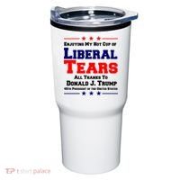 Donald Trump 45TH PRESIDENT POTUS Liberal Tears Tumbler thumb 0