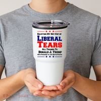 Donald Trump 45TH PRESIDENT POTUS Liberal Tears Tumbler thumb 2