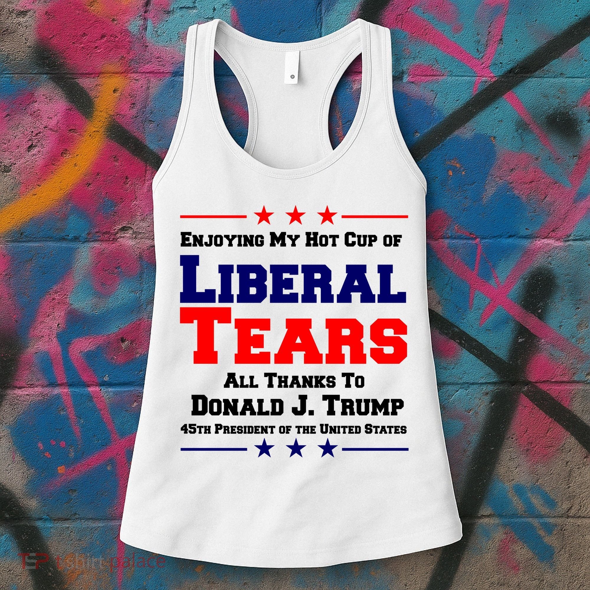 Donald Trump 45TH PRESIDENT POTUS Liberal Tears Women's Tank Top