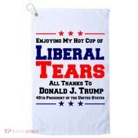 Donald Trump 45TH PRESIDENT POTUS Liberal Tears Golf Towel thumb 0