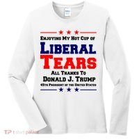 Donald Trump 45TH PRESIDENT POTUS Liberal Tears Women's Long Sleeve Shirt thumb 0