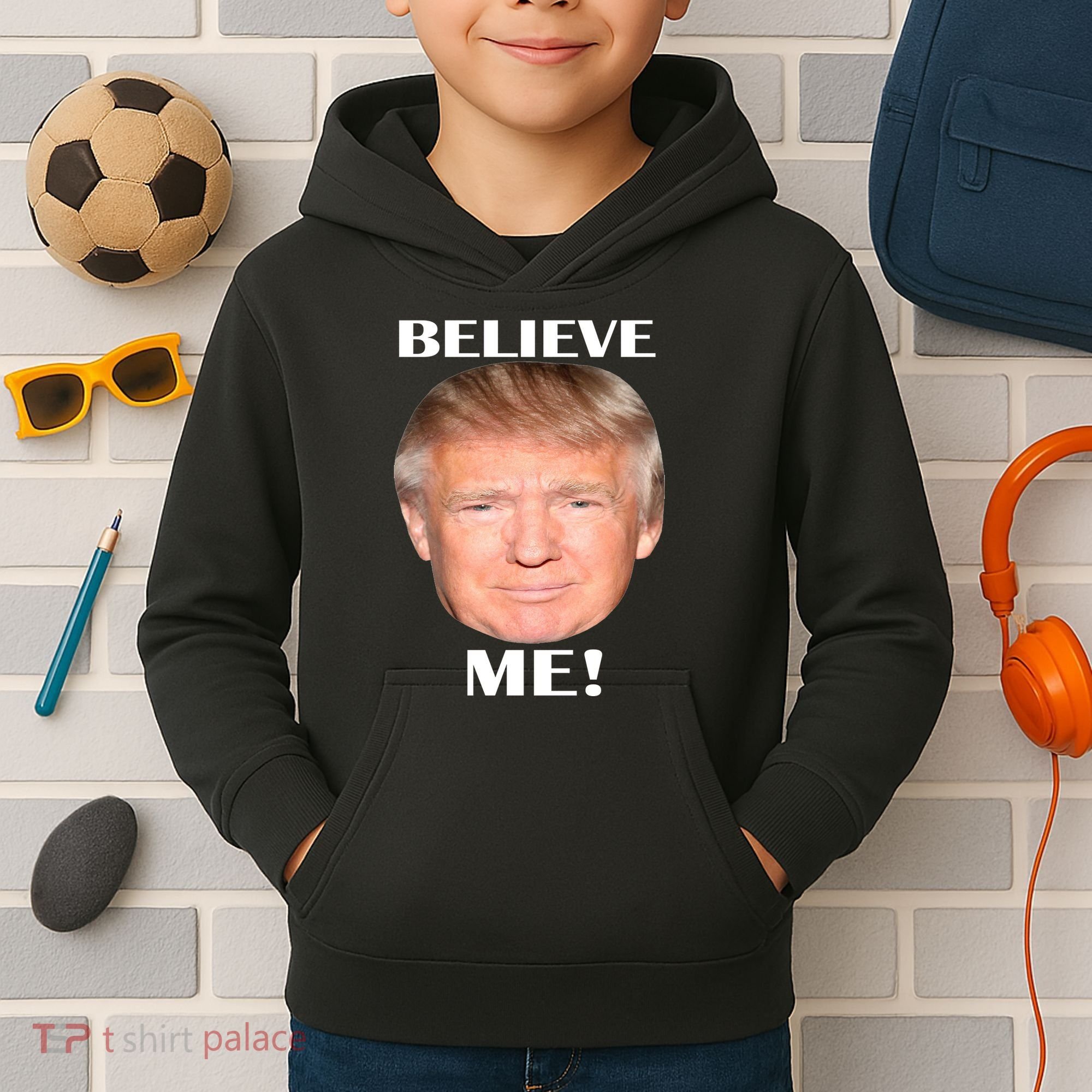 Donald Trump Believe Me Kids Hoodie