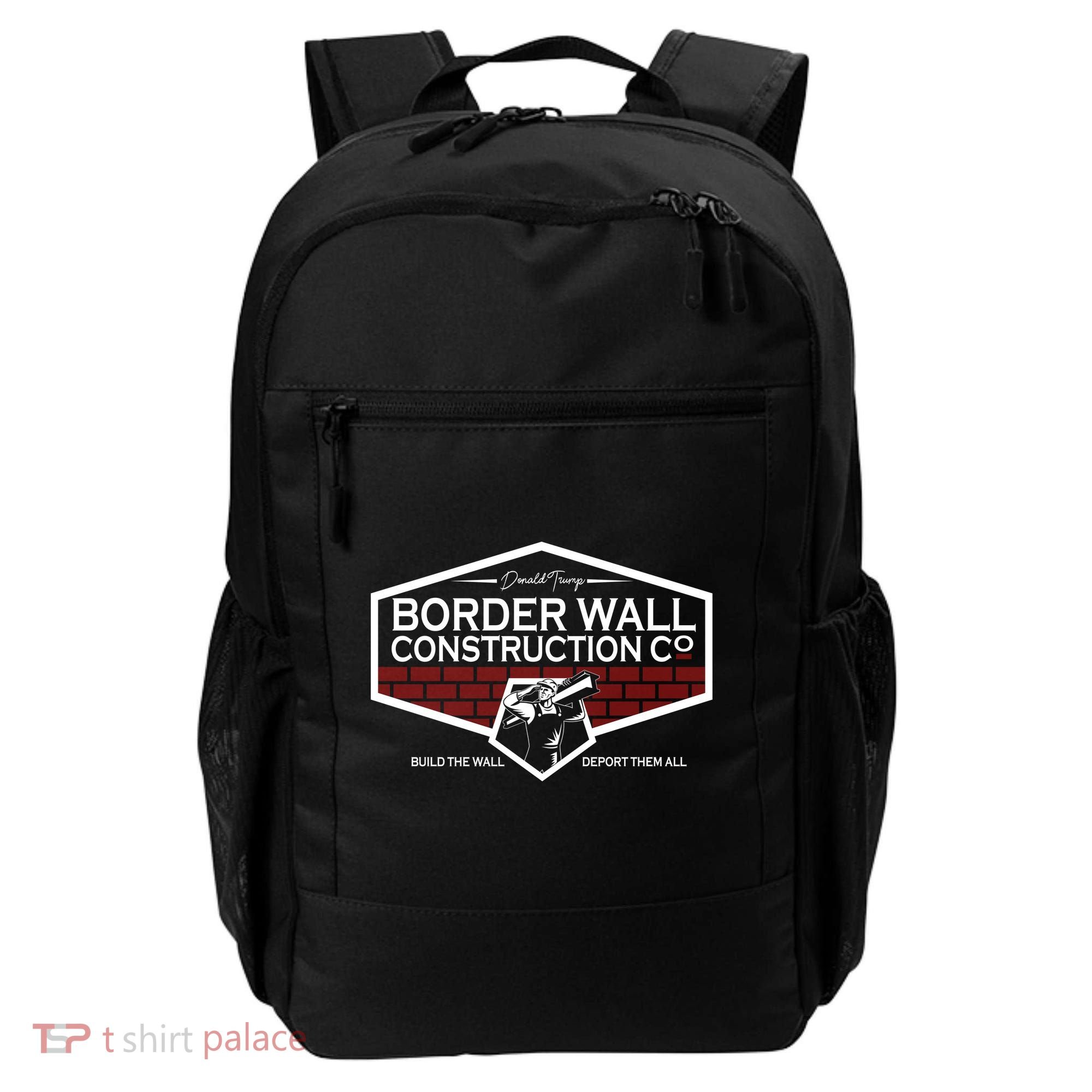 Donald Trump Border Wall Construction Backpack