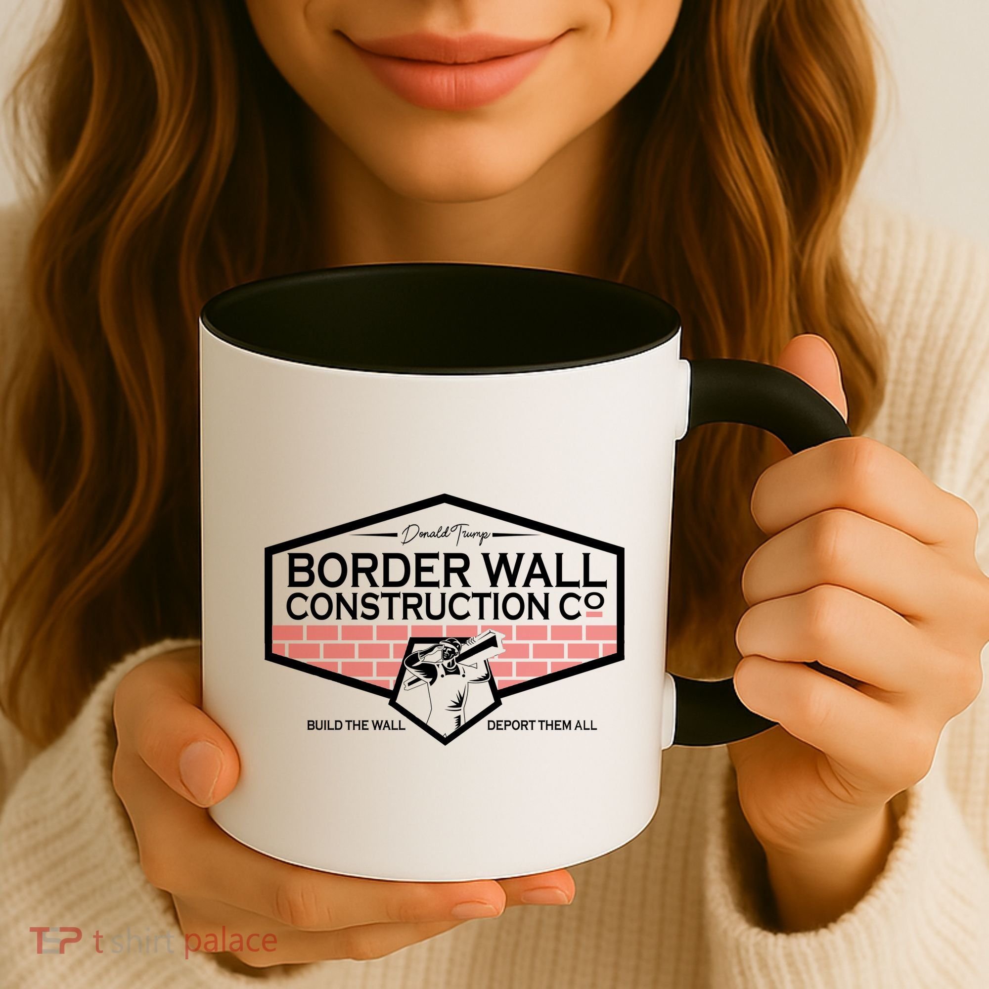 Donald Trump Border Wall Construction Coffee Mug