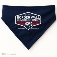 Donald Trump Border Wall Construction USA-Made Doggie Bandana thumb 0