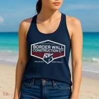 Donald Trump Border Wall Construction Women's Tank Top thumb 2