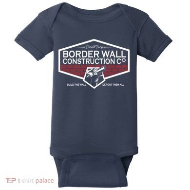 Donald Trump Border Wall Construction Baby Bodysuit